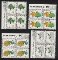Luxembourg Trees 1st Series 4v Blocks Of 4 1995 MNH SG#1408-1411 MI#1380-1383 - Ongebruikt