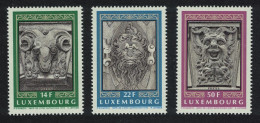 Luxembourg Mascarons 2nd Series 3v 1992 MNH SG#1320-1322 MI#1299-1201 - Unused Stamps