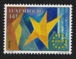 Luxembourg Single European Market 1992 MNH SG#1319 MI#1305 - Ungebraucht