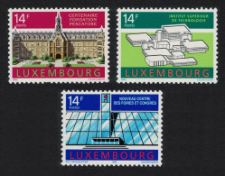 Luxembourg Buildings 3v 1992 MNH SG#1308-1310 MI#1288-1290 - Unused Stamps