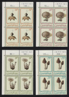 Luxembourg Fungi 4v Corner Blocks Of 4 1991 MNH SG#1285-1288 MI#1267-70 - Neufs