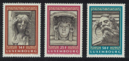 Luxembourg Mascarons Stone Faces On Buildings 3v 1991 MNH SG#1301-1303 MI#1277-1279 - Nuevos