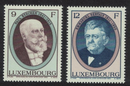 Luxembourg Statesmen's Death Anniversaries 2v 1990 MNH SG#1270-1271 - Unused Stamps