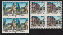 Luxembourg Tourism 2v Blocks Of 4 1988 MNH SG#1226-1227 MI#1201-1202 - Unused Stamps
