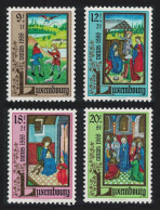 Luxembourg Illustrations From 16th-century 'Book Of Hours' 4v 1988 MNH SG#1237-1240 MI#1210-1213 - Ongebruikt