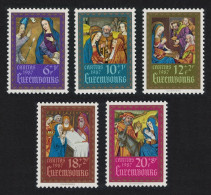 Luxembourg Illustrations From 'Book Of Hours' 5v 1987 MNH SG#1214-1218 MI#1185-1189 - Unused Stamps