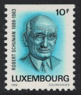 Luxembourg Robert Schuman Politician 10f Def 1986 SG#1186 MI#1157 - Unused Stamps