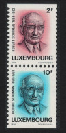 Luxembourg Robert Schuman Politician 2v Pair 1986 MNH SG#1185-1186 - Unused Stamps