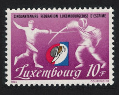 Luxembourg Fencing Federation 1985 MNH SG#1154 MI#1121 - Unused Stamps