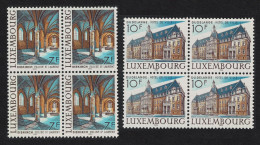 Luxembourg Tourism 2v Blocks Of 4 1983 MNH SG#1114-1115 MI#1081-1082 - Neufs