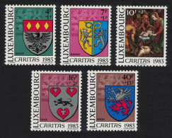 Luxembourg Arms Of Local Authorities Painting 5v 1983 MNH SG#1119-1123 MI#1086-1090 - Ongebruikt