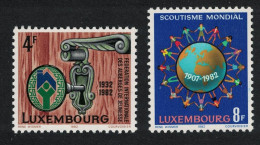 Luxembourg Scouting Key In Lock Anniversaries 2v 1982 MNH SG#1094-1095 MI#1060-1061 - Unused Stamps