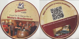 5007755 Bierdeckel Rund - Schwanen - Beer Mats