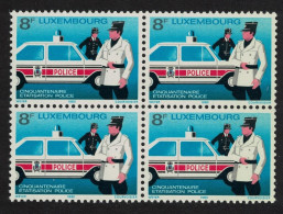 Luxembourg National Police Force Block Of 4 1980 MNH SG#1054 MI#1017 - Ungebraucht