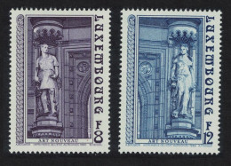 Luxembourg Art Nouveau Sculpture Statues 2v 1980 MNH SG#1051-1052 MI#1014-10151.5 - Unused Stamps