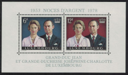 Luxembourg Royal Silver Wedding MS 1978 MNH SG#MS1002 - Neufs