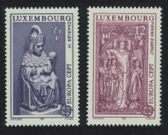 Luxembourg Charles IV Pierre D'Aspelt Monuments Europa 2v 1978 MNH SG#1004-1005 MI#967-968 - Unused Stamps