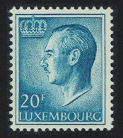 Luxembourg Grand Duke Jean 20f. Blue Phosphor Paper 1975 MNH SG#767d  MI#921ya - Ongebruikt