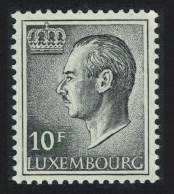 Luxembourg Grand Duke Jean 10f. Black Phosphor Paper 1975 MNH SG#766a  MI#899ya - Ungebraucht