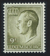 Luxembourg Grand Duke Jean 9f. Green Phosphor Paper 1975 MNH SG#766 MI#919ya - Ungebraucht