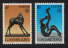 Luxembourg Europa Sculptures 2v 1974 MNH SG#926-927 MI#882-883 - Nuovi