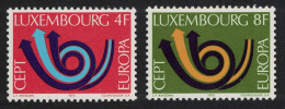 Luxembourg Post Horn Europa 2v 1973 MNH SG#906-907 MI#862-863 - Ongebruikt
