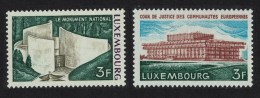 Luxembourg Monuments And Buildings 2v 1972 MNH SG#894-895 MI#850-851 - Unused Stamps