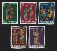 Luxembourg The Nativity Details From Hermitage 5v 1973 MNH SG#915-919 MI#871-875 - Ungebraucht