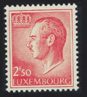 Luxembourg Grand Duke Jean 2f.50 - Orange Normal Paper 1971 MNH SG#762 MI#828x - Nuovi