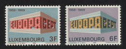 Luxembourg Colonnade Europa 2v 1969 MNH SG#836-837 MI#771-772 - Unused Stamps