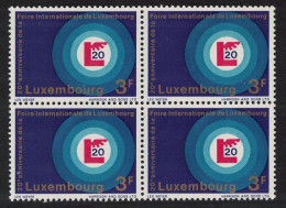 Luxembourg International Fair Block Of 4 1968 MNH SG#824 MI#774 - Unused Stamps