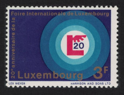 Luxembourg International Fair Block Of 4 1968 MNH SG#824 MI#774 - Neufs