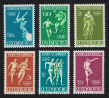 Luxembourg Football Cycling Olympic Games Mexico 6v 1968 MNH SG#815-820 MI#765-770 - Unused Stamps