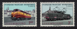 Luxembourg Trains Locomotives 2v 1966 MNH SG#785-786 - Unused Stamps