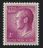Luxembourg Grand Duke Jean 2f. Red Normal Paper 1966 MNH SG#761 MI#727x - Neufs