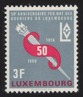 Luxembourg Workers' Union 1966 MNH SG#777 MI#723 - Neufs