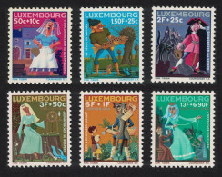 Luxembourg Fairy Tales Christmas 6v 1966 MNH SG#790-795 MI#740-745 - Unused Stamps