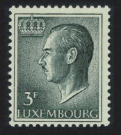 Luxembourg Grand Duke Jean 3f. Green Normal Paper 1965 MNH SG#763 MI#712x - Ongebruikt