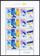 Macao Macau Dolphins Fish Year Of The Ocean Sheetlet Of 4 Pairs 1998 MNH SG#1048-1049 Sc#931a - Nuevos