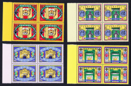 Macao Macau Gateways 4v Blocks Of 4 Margins 1998 MNH SG#1030-1033 MI#955-958 Sc#916-919 - Unused Stamps