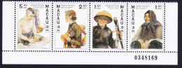Macao Macau Tan-Ka Boat People Bottom Strip Of 4 Control Number 1997 MNH SG#979-982 MI#904-907 Sc#868a - Unused Stamps