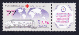 Macao Macau Red Cross 1v+label 1997 MNH SG#999 MI#924 Sc#885 - Ongebruikt