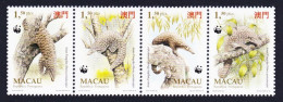 Macao Macau WWF Chinese Pangolin 4v Strip 1995 MNH SG#880-883 MI#795-798 Sc#767-770 - Ungebraucht