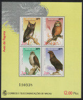Macao Macau Birds Of Prey MS 1993 MNH SG#MS810 - Nuovi