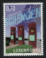 Luxembourg Schengen Accord 2010 MNH SG#1874 MI#1855 - Unused Stamps