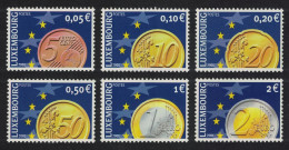 Luxembourg Euro Coins 6v 2001 MNH SG#1569-1574 MI#1544-1549 - Ongebruikt