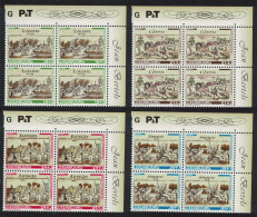 Luxembourg Villages 3rd Series 4v Corner Blocks Of 4 2000 MNH SG#1550-1553 MI#1518-1521 - Unused Stamps