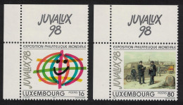 Luxembourg Juvalux 98 Postmen Painting 2v Corners 1997 MNH SG#1449-1450 MI#1423-1424 - Unused Stamps