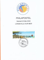 Encart Lisa Nabanco 2024 LONGEVILLE SUR MER SURF CASIMIR - 2010-... Illustrated Franking Labels