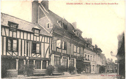 CPA Carte Postale France Grand Andely Hôtel Du Grand Cerf Et Grand Rue  VM81451 - Les Andelys